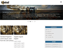 Tablet Screenshot of icontrol.com.pl